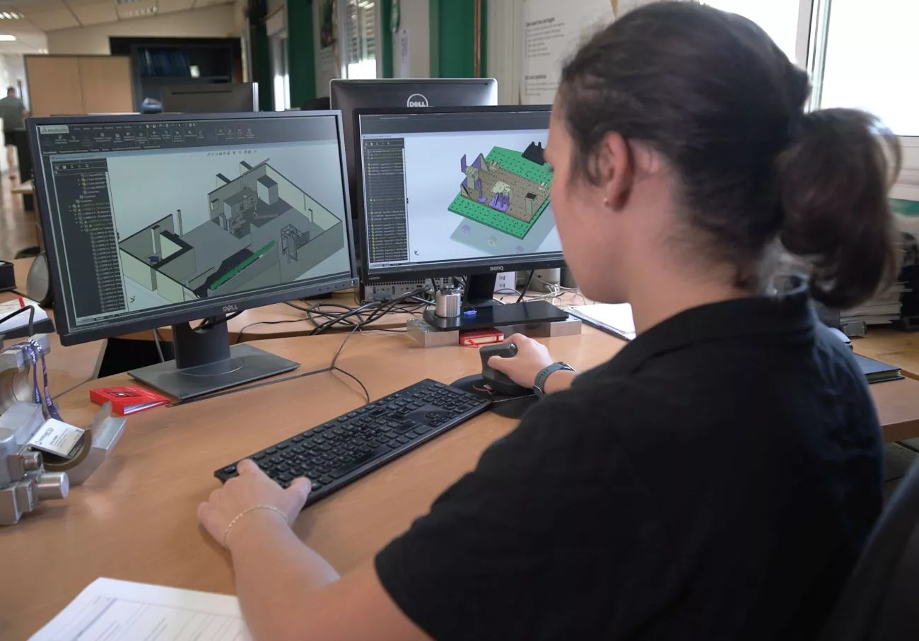 An engineer in the tool design phase