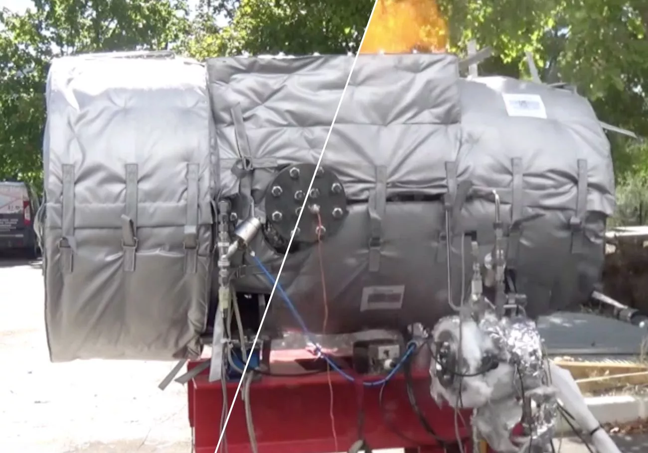 Test chamber for explosive atmospheres