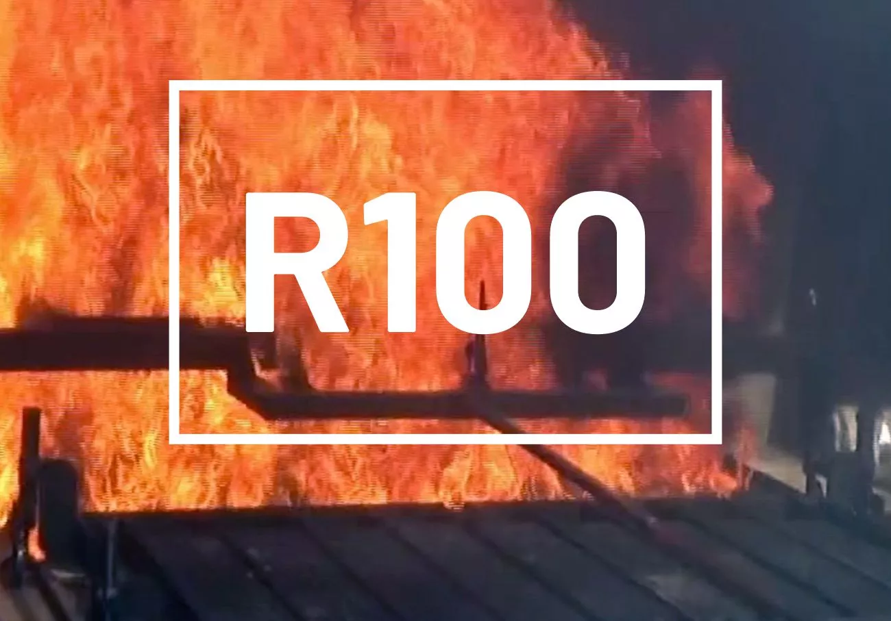 Essai feu automobile R100