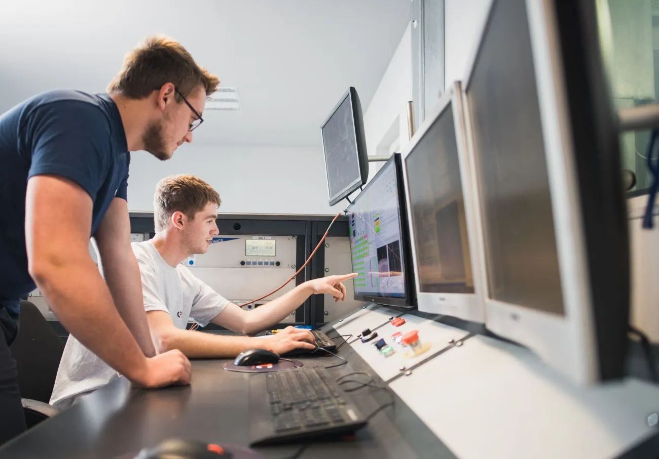 Powertrain test bench control room